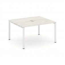 Style Project Стол переговорный SN-6P.SPRG-034 Дуб Наварра/Металл Белый 1580*1180*750