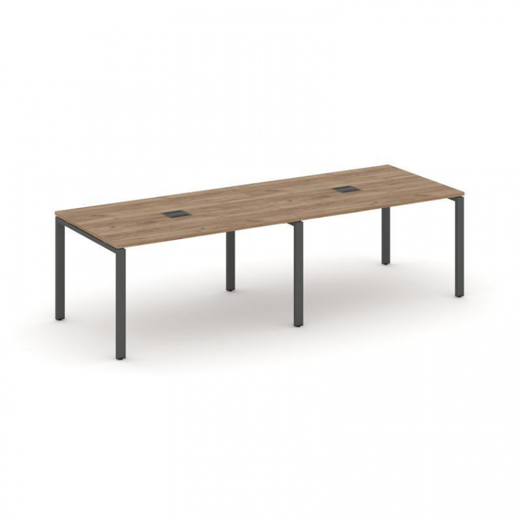 Style Project Стол переговорный SN-6P.SPRG-014 Дуб Табак/Металл Антрацит 3160*980*750
