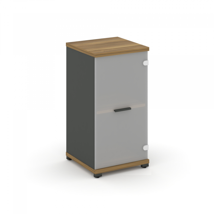 Concept Шкаф 1 узкая секция, 2 ниши CN.STU.E-213 SM A Сандал Янтарный/Антрацит/Металл Антрацит/Сатин