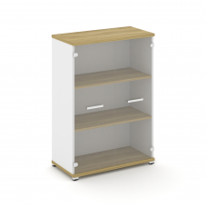 Concept Шкаф 1 широкая секция, 3 ниши CN.STS.E-316 SP W Дуб Винченцо/Белый Бриллиант/Металл Белый/Пр