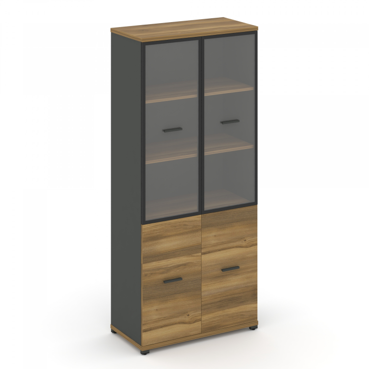 Concept Шкаф 1 широкая секция, 5 ниш CN.STS.E-512 RPB A Сандал Янтарный/Антрацит/Металл Антрацит/Про