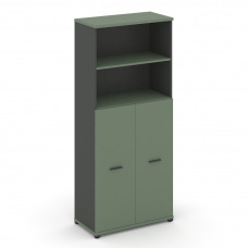 Concept Шкаф 1 широкая секция, 5 ниш CN.STS.E-514 A Кобо/Антрацит/Металл Антрацит 836*420*1922