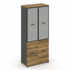 Concept Шкаф 1 широкая секция, 5 ниш CN.STS.E-512 RMB A Сандал Янтарный/Антрацит/Металл Антрацит/Сат