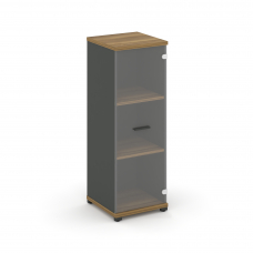 Concept Шкаф 1 узкая секция, 3 ниши CN.STU.E-316 SP A Сандал Янтарный/Антрацит/Металл Антрацит/Прозр