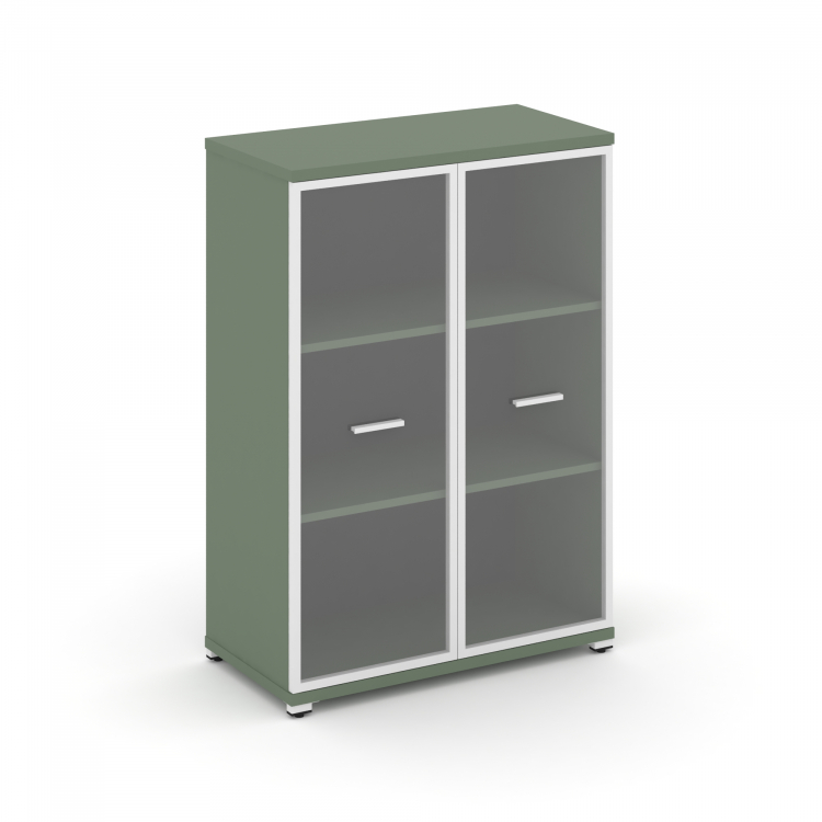 Concept Шкаф 1 широкая секция, 3 ниши CN.STS.E-316 RPW W Кобо/Металл Белый/Прозрачный 836*420*1186