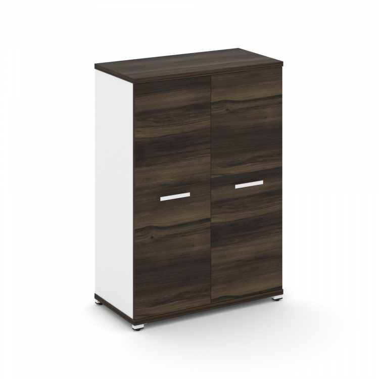 Concept Шкаф 1 широкая секция, 3 ниши CN.STS.E-316 W Дуб Мали/Белый Бриллиант/Металл Белый 836*420*1