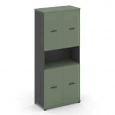 Concept Шкаф 1 широкая секция, 5 ниш CN.STS.E-513 A Кобо/Антрацит/Металл Антрацит 836*420*1922