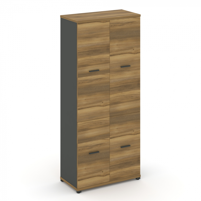 Concept Шкаф 1 широкая секция, 5 ниш CN.STS.E-512 A Сандал Янтарный/Антрацит/Металл Антрацит 836*420