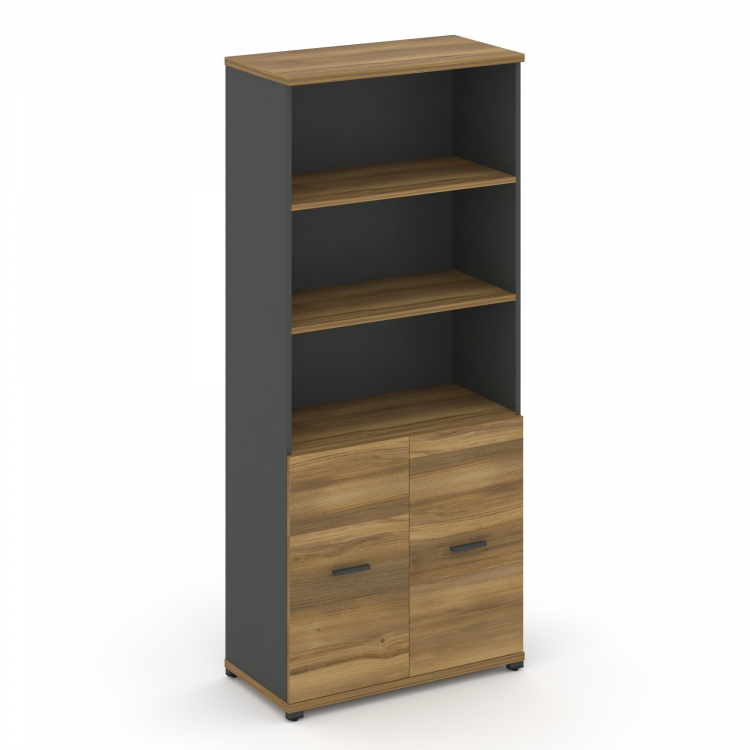 Concept Шкаф 1 широкая секция, 5 ниш CN.STS.E-511 A Сандал Янтарный/Антрацит/Металл Антрацит 836*420