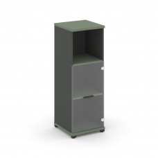 Concept Шкаф 1 узкая секция, 3 ниши CN.STU.E-313 SP A Кобо/Антрацит/Металл Антрацит/Прозрачный 420*4