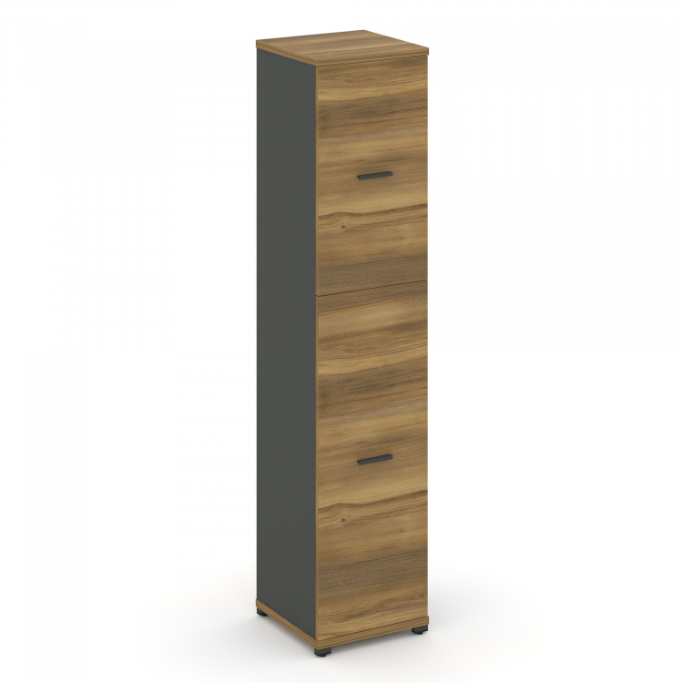 Concept Шкаф 1 узкая секция, 5 ниш CN.STU.E-515 A Сандал Янтарный/Антрацит/Металл Антрацит 420*420*1