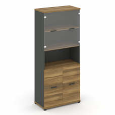 Concept Шкаф 1 широкая секция, 5 ниш CN.STS.E-513 SP A Сандал Янтарный/Антрацит/Металл Антрацит/Проз