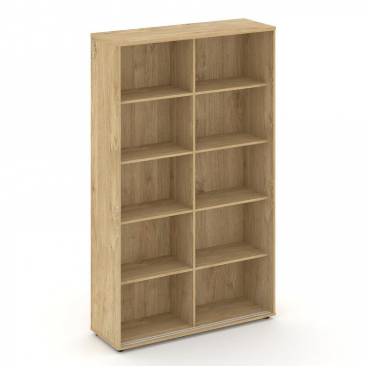 Style Project Шкаф-купе с полками SN.SHK-001 Тиквуд Светлый/Черный Ручки 1200*400*1982