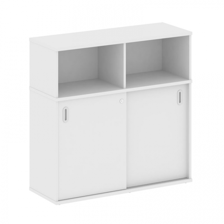 Metal System Шкаф-купе приставной Б.ШК-3 Т Белый 1120*410*1098