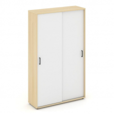 Style Project Шкаф-купе комбинир. SN.SHK.E-002 Акация Лорка/Белый/Черный Ручки 1200*400*1982