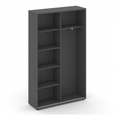 Style Project Шкаф-купе комбинир. SN.SHK-002 Антрацит/Вяз Благородный/Черный Ручки 1200*400*1982