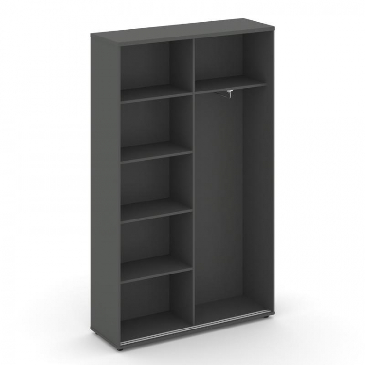 Style Project Шкаф-купе комбинир. SN.SHK-002 Антрацит/Вяз Благородный/Черный Ручки 1200*400*1982