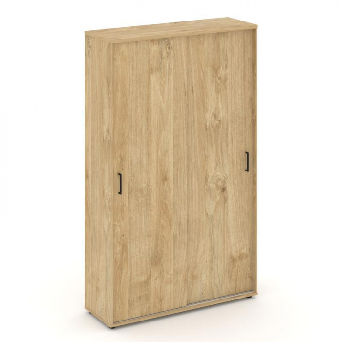 Стайл Проджект Шкаф-купе комбинир. SN.SHK-002 Тиквуд Светлый/Черный Ручки 1200*400*1982