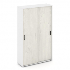 Style Project Шкаф-купе комбинированный SN.SHK.E-002 Белый/Белый/Дуб Наварра/Черный Ручки 1200*400*1