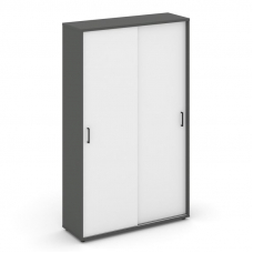 Style Project Шкаф-купе комбинированный SN.SHK.E-002 Антрацит/Антрацит/Белый/Черный Ручки 1200*400*1