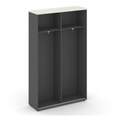 Style Project Шкаф-купе для одежды SN.SHK.E-003 Антрацит/Дуб Наварра/Черный Ручки 1200*400*1982