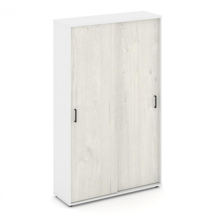 Style Project Шкаф-купе комбинированный SN.SHK-002 Белый/Белый/Дуб Наварра/Черный Ручки 1200*400*198