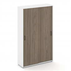 Style Project Шкаф-купе для одежды SN.SHK.E-003 Белый/Белый/Вяз Благородный/Черный Ручки 1200*400*19