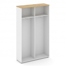 Style Project Шкаф-купе для одежды SN.SHK.E-003 Белый/Тиквуд Светлый/Черный Ручки 1200*400*1982