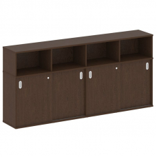 Metal System Шкаф-купе приставной Б.ШК-4 Т Венге Цаво 2332*410*1098