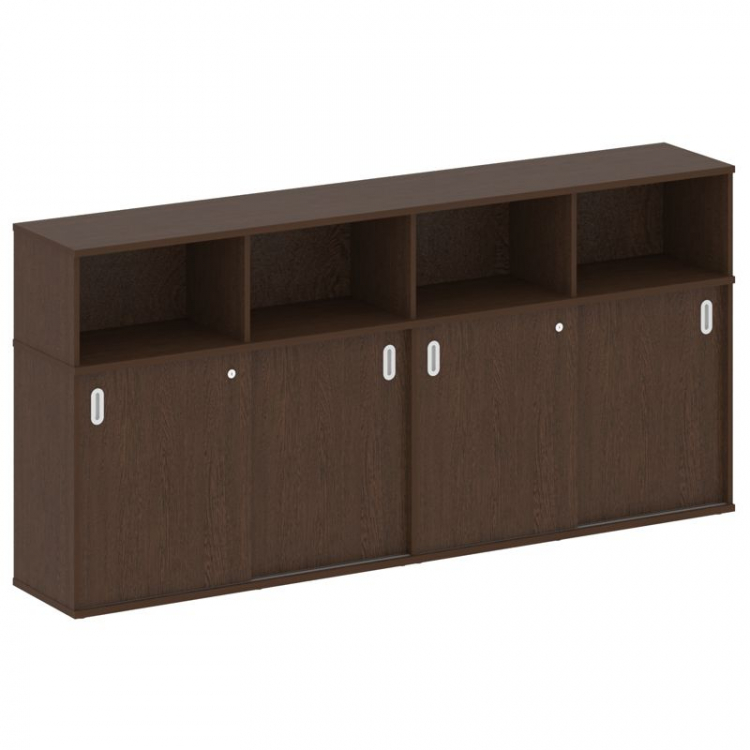 Metal System Шкаф-купе приставной Б.ШК-4 Т Венге Цаво 2332*410*1098