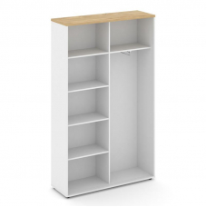 Style Project Шкаф-купе комбинир. SN.SHK-002 Белый/Тиквуд Светлый/Черный Ручки 1200*400*1982