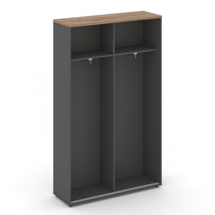 Style Project Шкаф-купе для одежды SN.SHK-003 Антрацит/Дуб Табак/Черный Ручки 1200*400*1982