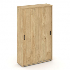 Style Project Шкаф-купе комбинир. SN.SHK.E-002 Тиквуд Светлый/Черный Ручки 1200*400*1982