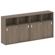 Metal System Шкаф-купе приставной Б.ШК-4 Т Вяз Благородный 2332*410*1098