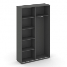 Style Project Шкаф-купе комбинир. SN.SHK-002 Антрацит/Черный Ручки 1200*400*1982