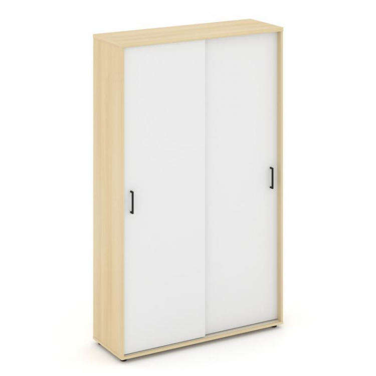 Style Project Шкаф-купе для одежды SN.SHK-003 Акация Лорка/Белый/Черный Ручки 1200*400*1982