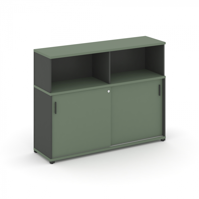 Concept Шкаф-купе опорный/приставной с надставкой низ. CN.SOPK-005 A Кобо/Антрацит/Металл Антрацит 1