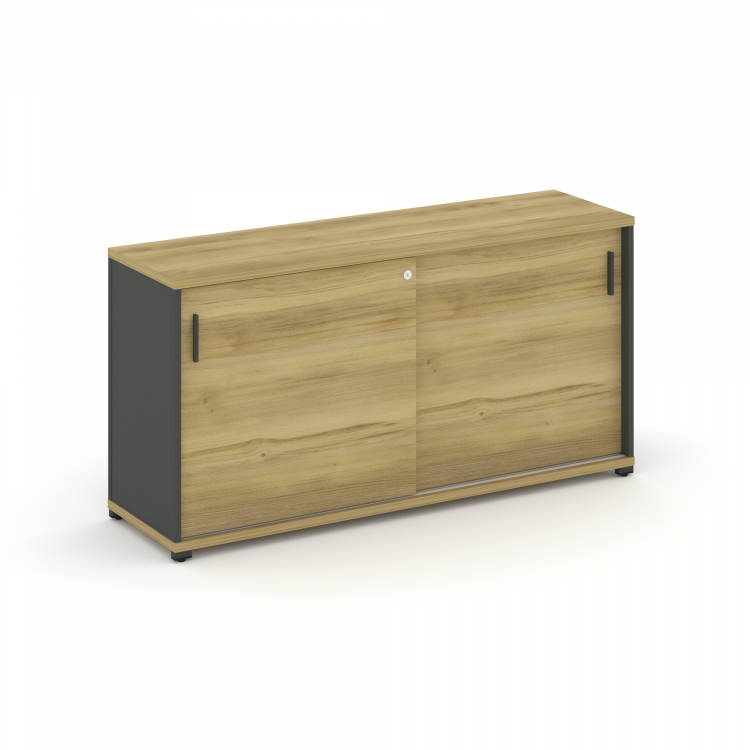 Concept Шкаф-купе опорный/приставной CN.SOPK-004 A Дуб Винченцо/Антрацит/Металл Антрацит 1480*420*75