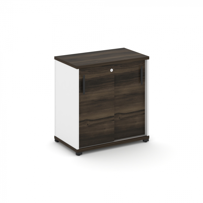 Concept Шкаф-купе опорный/приставной CN.SOPK-001 B Дуб Мали/Белый Бриллиант/Металл Черный 720*420*75