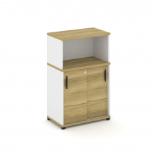 Concept Шкаф-купе опорный/приставной с надставкой низ. CN.SOPK-002 B Дуб Винченцо/Белый Бриллиант/Ме