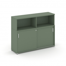 Concept Шкаф-купе опорный/приставной с надставкой низ. CN.SOPK-005 W Кобо/Металл Белый 1480*420*1140