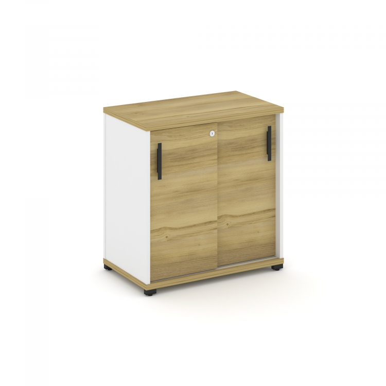 Concept Шкаф-купе опорный/приставной CN.SOPK-001 B Дуб Винченцо/Белый Бриллиант/Металл Черный 720*42