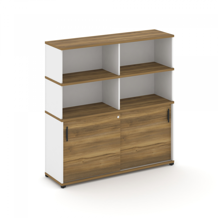 Concept Шкаф-купе опорный/приставной с надставкой выс. CN.SOPK-006 B Сандал Янтарный/Белый Бриллиант