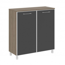 Yalta Шкаф квадратный LT.SD-1.4 R black Вяз Благородный/Стекло Black 1098*452*1168