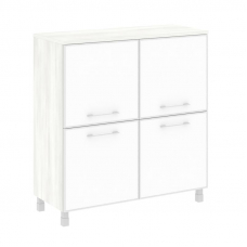 Yalta Шкаф квадратный LT.SD-1.2 R white Снежная Патина/Стекло White 1098*452*1168