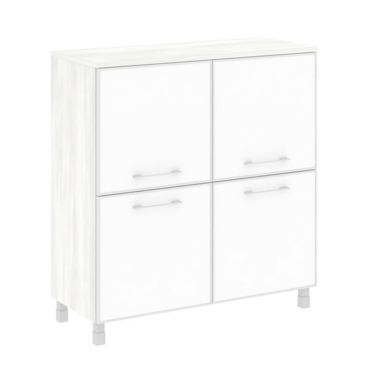 Yalta Шкаф квадратный LT.SD-1.2 R white Снежная Патина/Стекло White 1098*452*1168