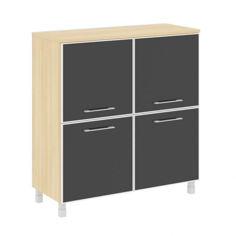 Yalta Шкаф квадратный LT.SD-1.2 R black Акация Лорка/Стекло Black 1098*452*1168