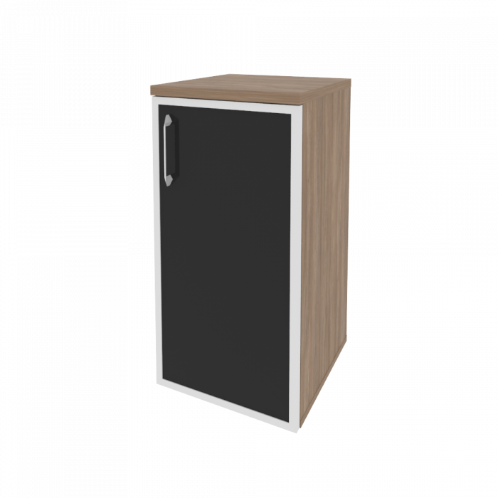 Onix Шкаф низкий узкий правый O.SU-3.2 R (R) black Дуб Аризона/Стекло Black 400*420*823