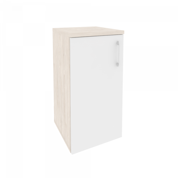 Onix Шкаф низкий узкий левый O.SU-3.1 (L) Денвер Светлый/Белый Бриллиант 400*420*823