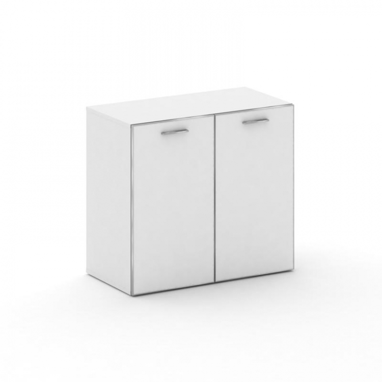 Fresco Шкаф широкий низкий FR.ST-302 white Белый Бриллиант UM/Лакобель Белый/Хром 896*460*807